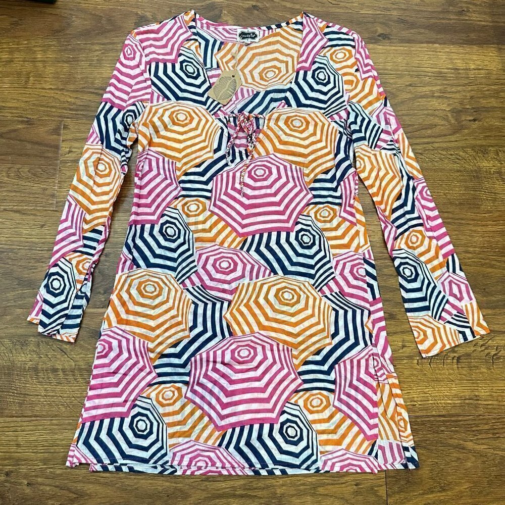 NWT Mud Pie printed cover up dress